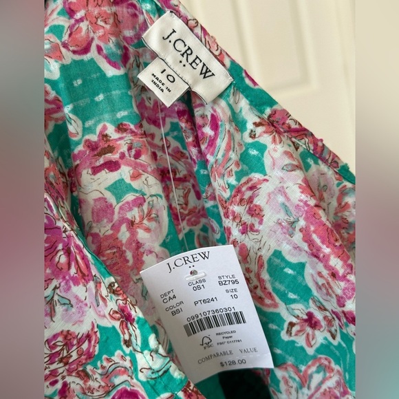 J.Crew Printed Ruffle Midi Dress - Picture 9 of 13